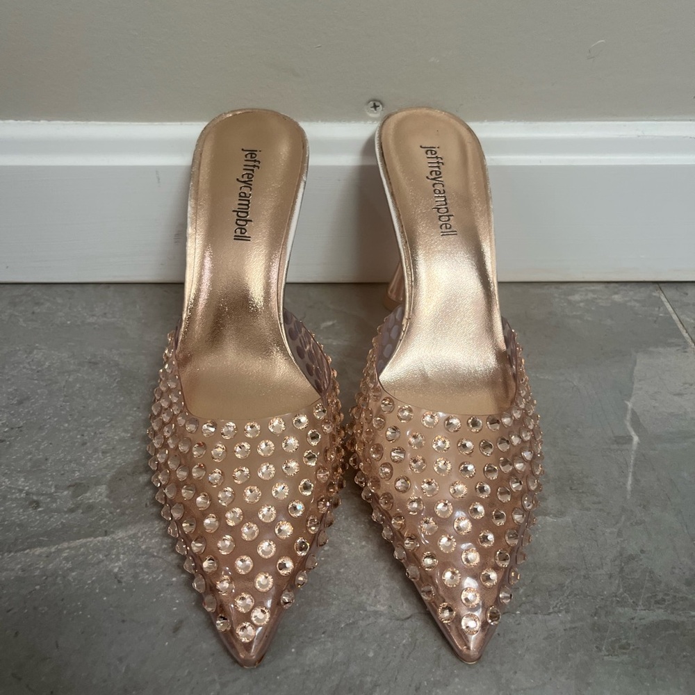 Jeffrey Campbell Rhinestone Mules